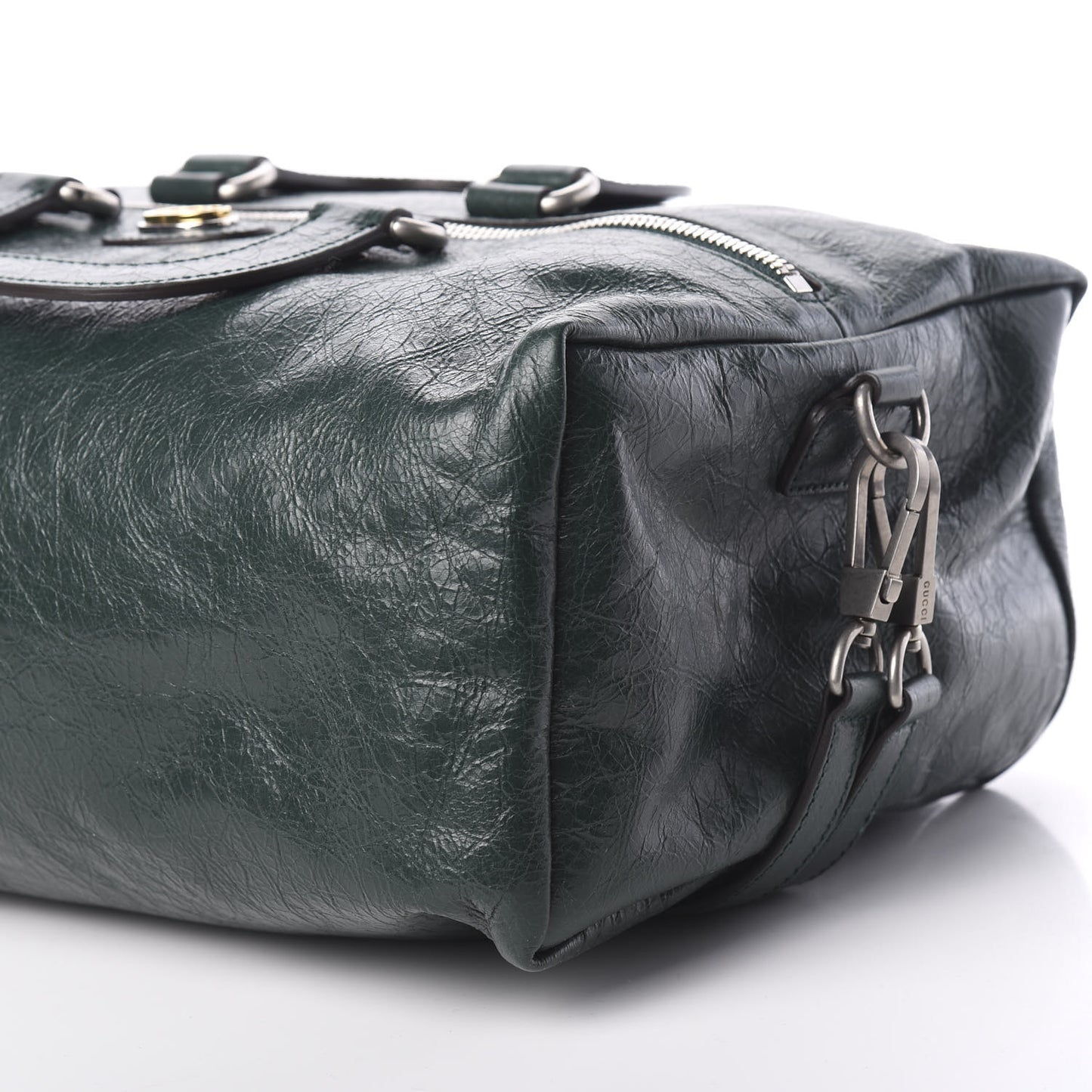 Fluffy Calfskin Morpheus Convertible Backpack Green