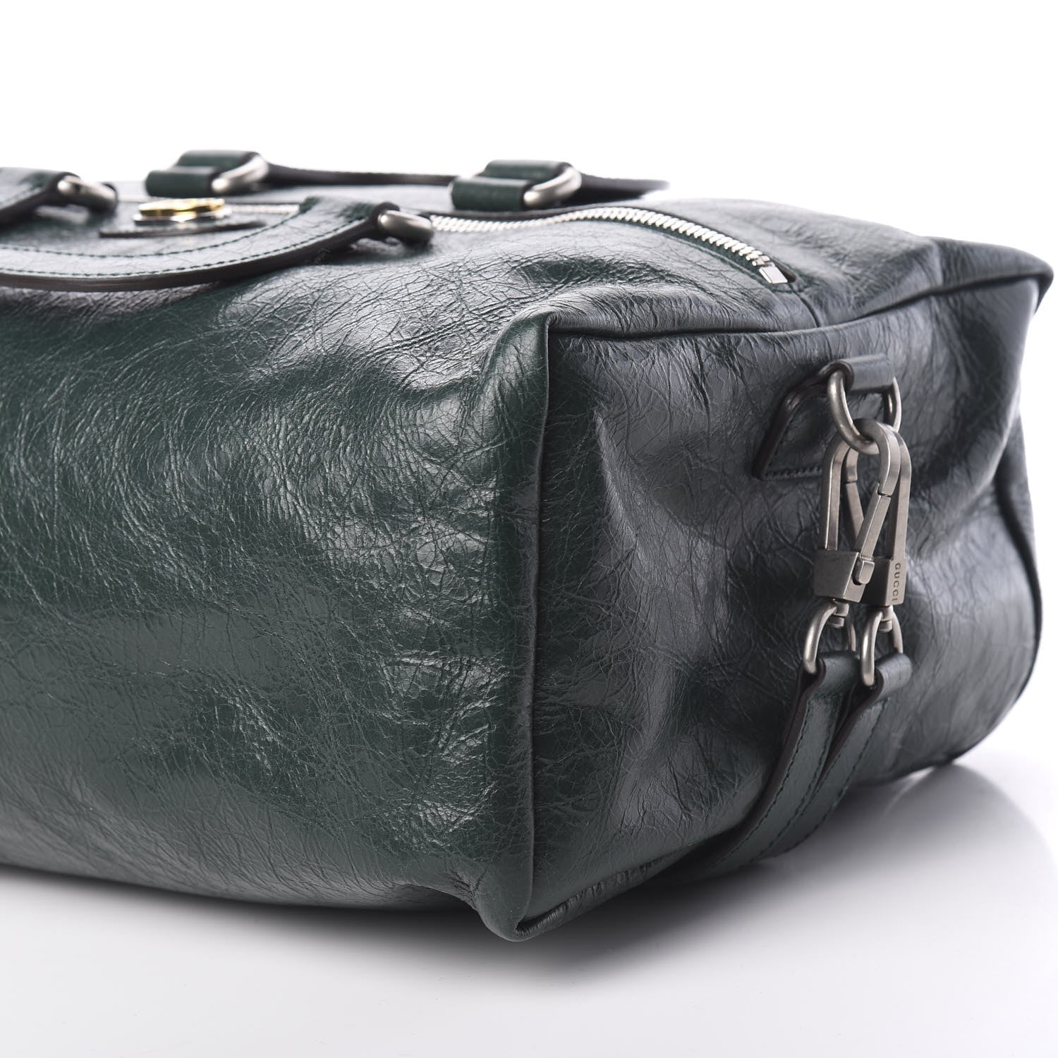 Gucci Fluffy Calfskin Morpheus Convertible Backpack Green 9 of 10