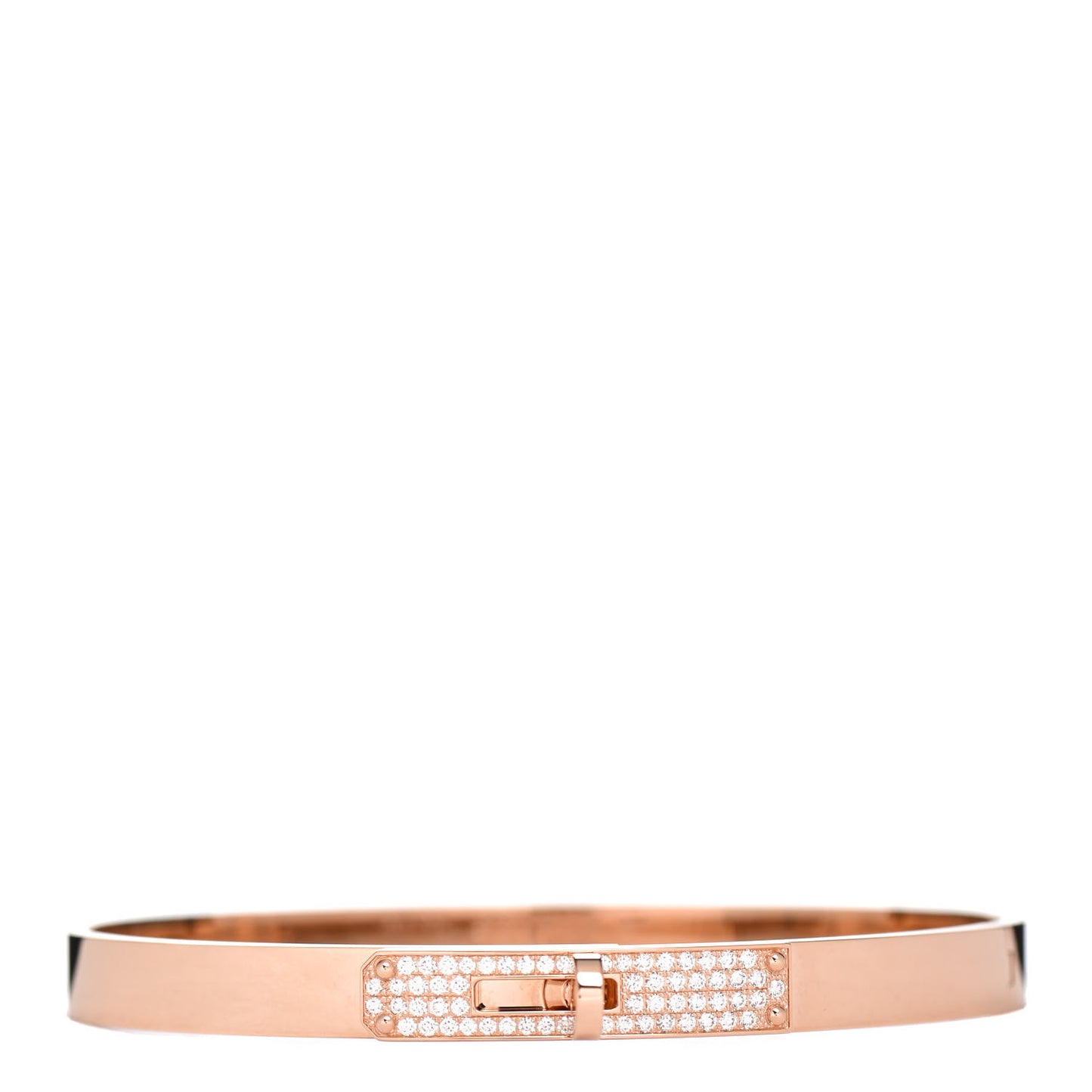 18K Rose Gold Diamond PM Kelly Pave Bracelet ST