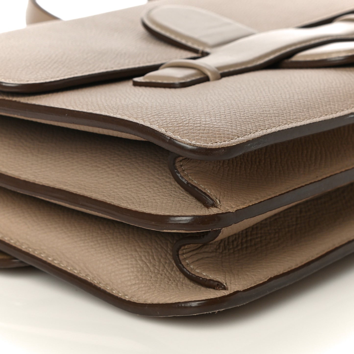 Baby Grained Calfskin Medium Symmetrical Bag Taupe