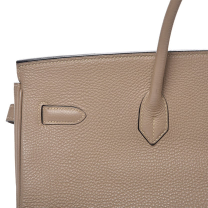 Hermes Taurillon Clemence Birkin 40 Gris Tourterelle 21 of 33