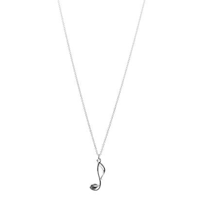 Tiffany Sterling Silver Paloma's Graffiti Music Note Pendant Necklace 1 of 6