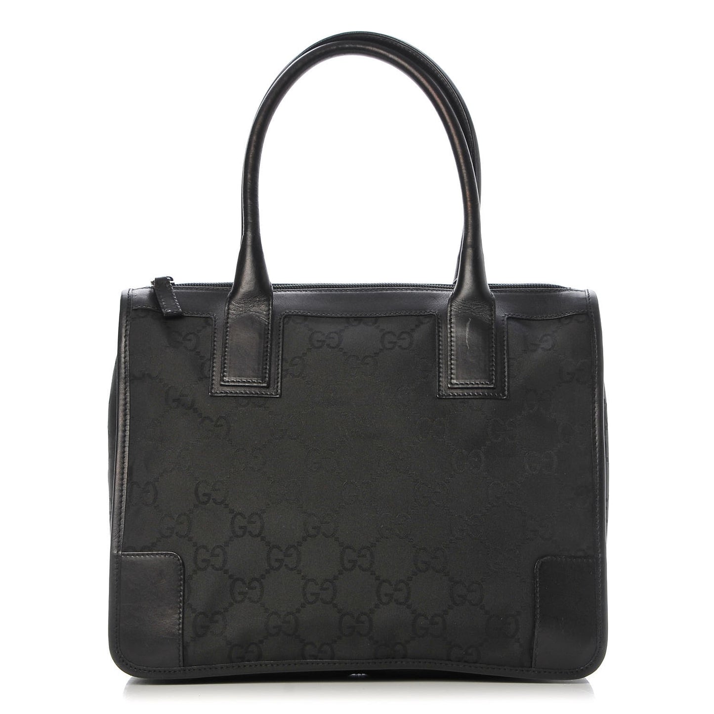 Nylon Monogram Tote Bag Black