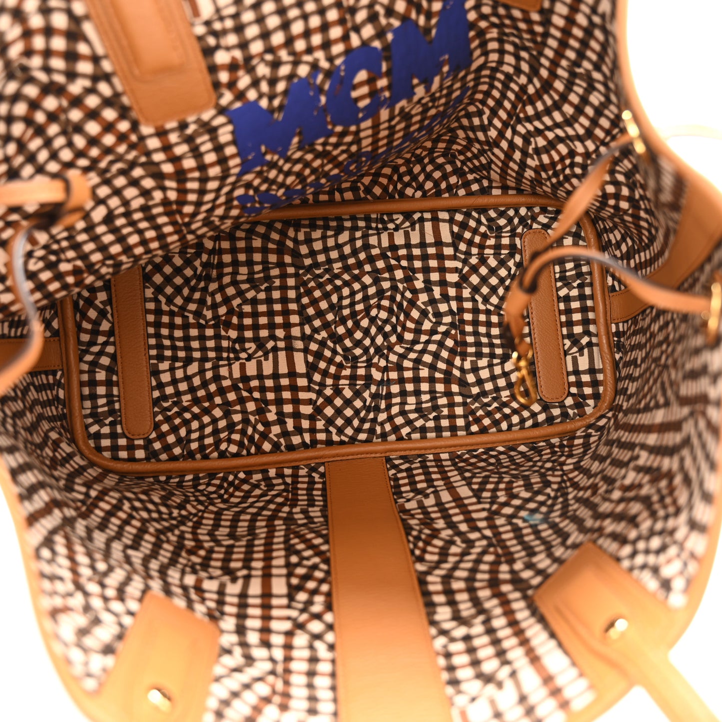 Visetos Medium Liz Reversible Shopper Tote Cognac