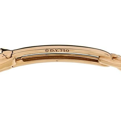David Yurman 18K Yellow Gold Diamond 7mm Stax Linked Bracelet 3 of 3
