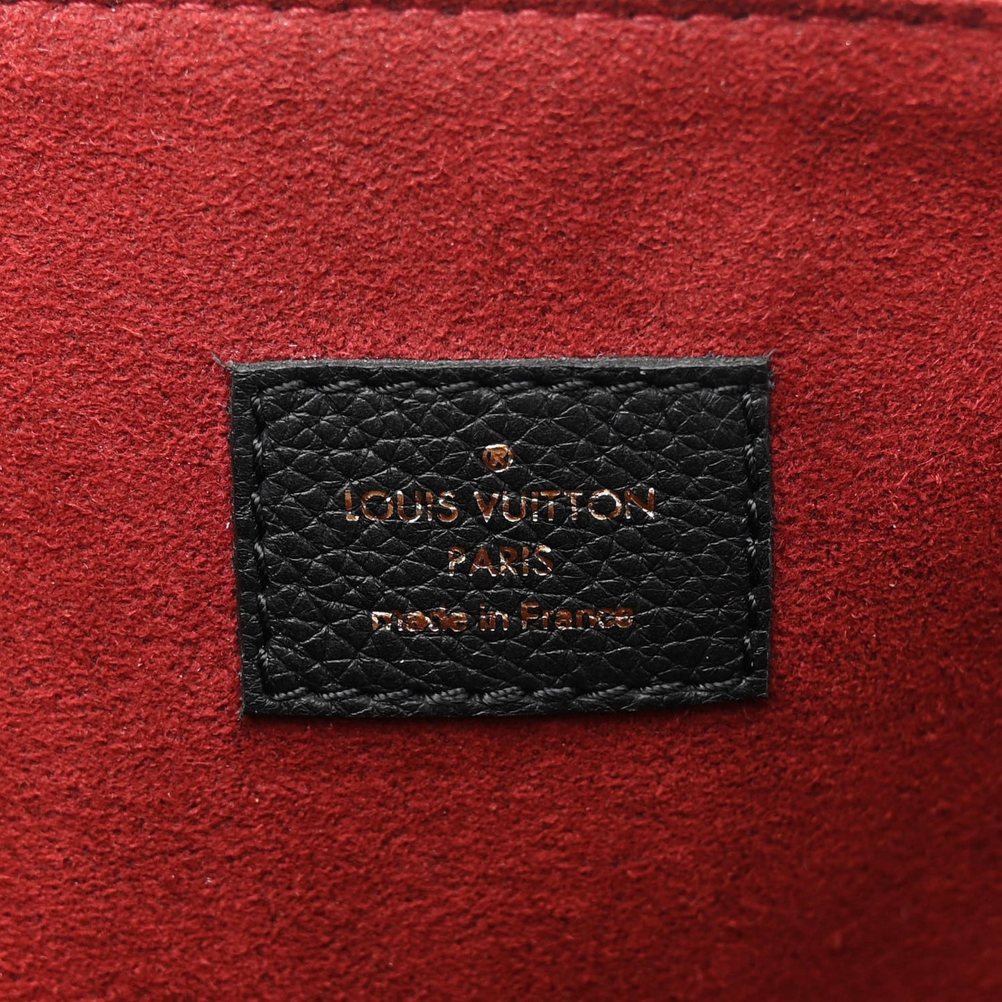 Grained Calfskin Lockme Shopper Black