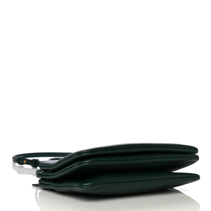 Celine Lambskin Small Trio Crossbody Bag Dark Green 4 of 16