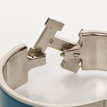 Hermes Enamel Wide Clic Clac H Bracelet PM Bleu 5 of 5