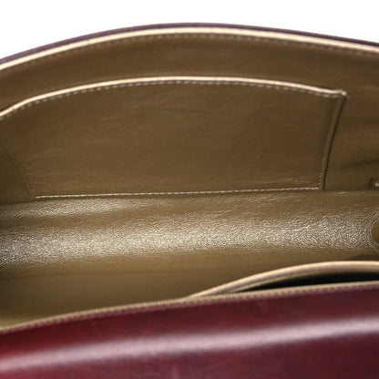 Chanel Calfskin Embossed New Medium Paris Salzburg Boy Flap Burgundy 5 of 10