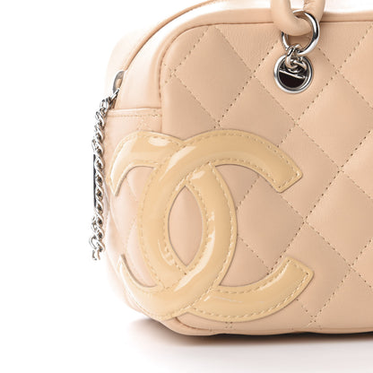 Chanel Calfskin Quilted Small Cambon Bowler Beige 10 of 11