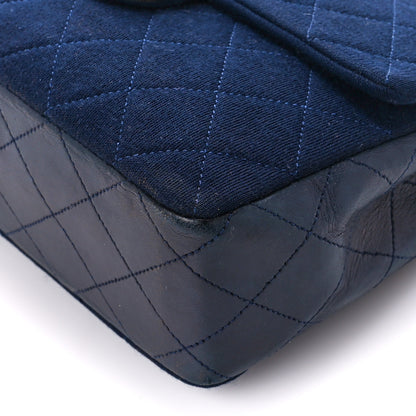 Chanel Jersey Lambskin Quilted Mini Square Flap Navy 11 of 11