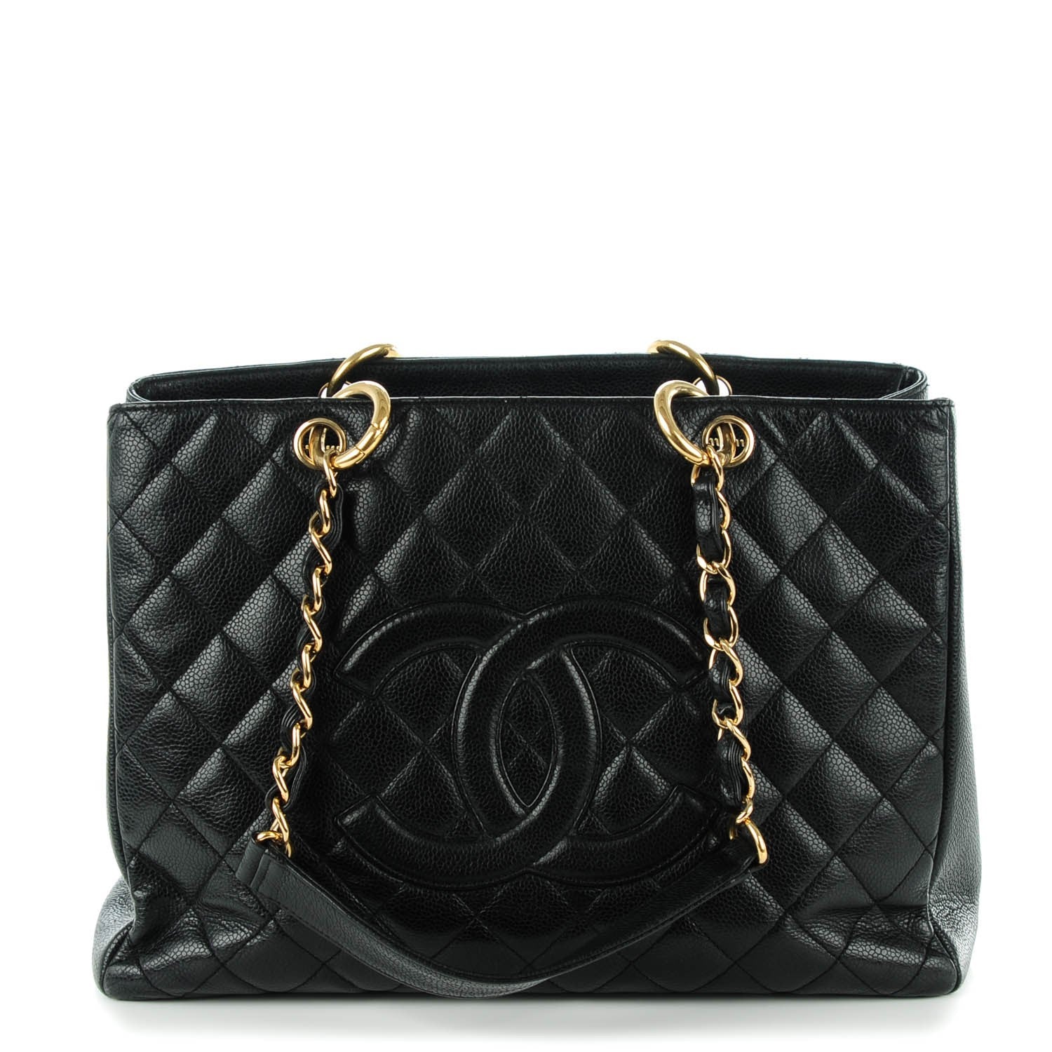 Chanel Caviar Quilted Grand Shopping Tote GST Black 1 of 7