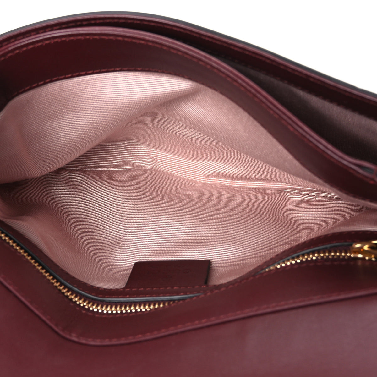 Gucci Vitello Palmellato Lux Small Arli Flap Shoulder Bag Vintage Bordeaux 5 of 11