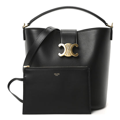 Celine Smooth Calfskin Triomphe Medium Louise Bag Black 3 of 11