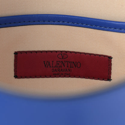 Valentino Garavani Vitello Medium Rockstud Flip Lock Crossbody Bag Acid Blue 6 of 11