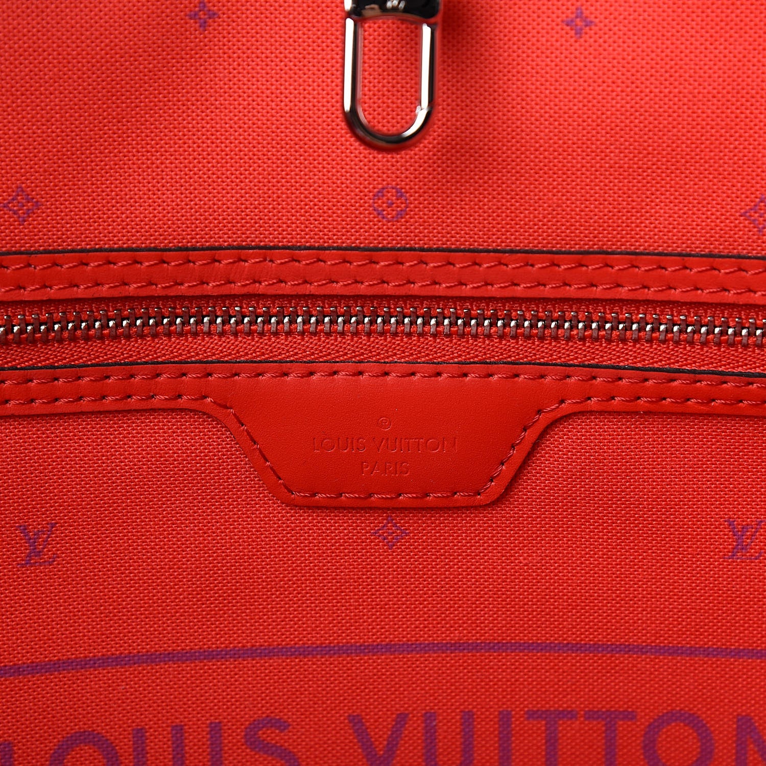 Louis Vuitton Monogram Escale Neverfull MM Rouge 8 of 12