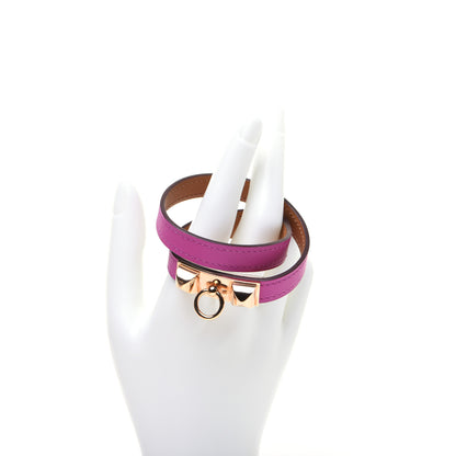 Hermes Swift Rivale Double Tour Bracelet T2 Magnolia 2 of 9