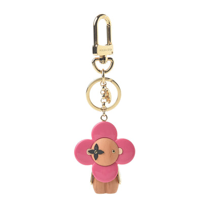 Louis Vuitton Resin Wood Vivienne Bag Charm Pink 1 of 4
