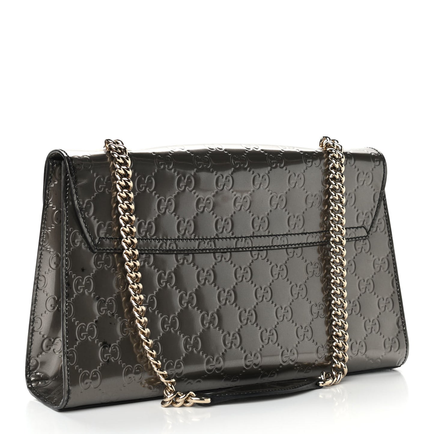 Shine Guccissima Medium Emily Chain Shoulder Bag Sasso
