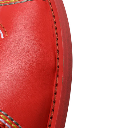 Chanel Calfskin Embroidered CC Sandal Mule 37.5 Red 9 of 11