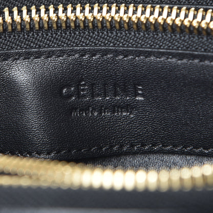 Celine Lambskin Large Trio Crossbody Bag Black 8 of 9