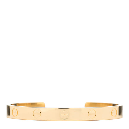 Cartier 18K Yellow Gold LOVE Cuff Bracelet 16 1 of 4