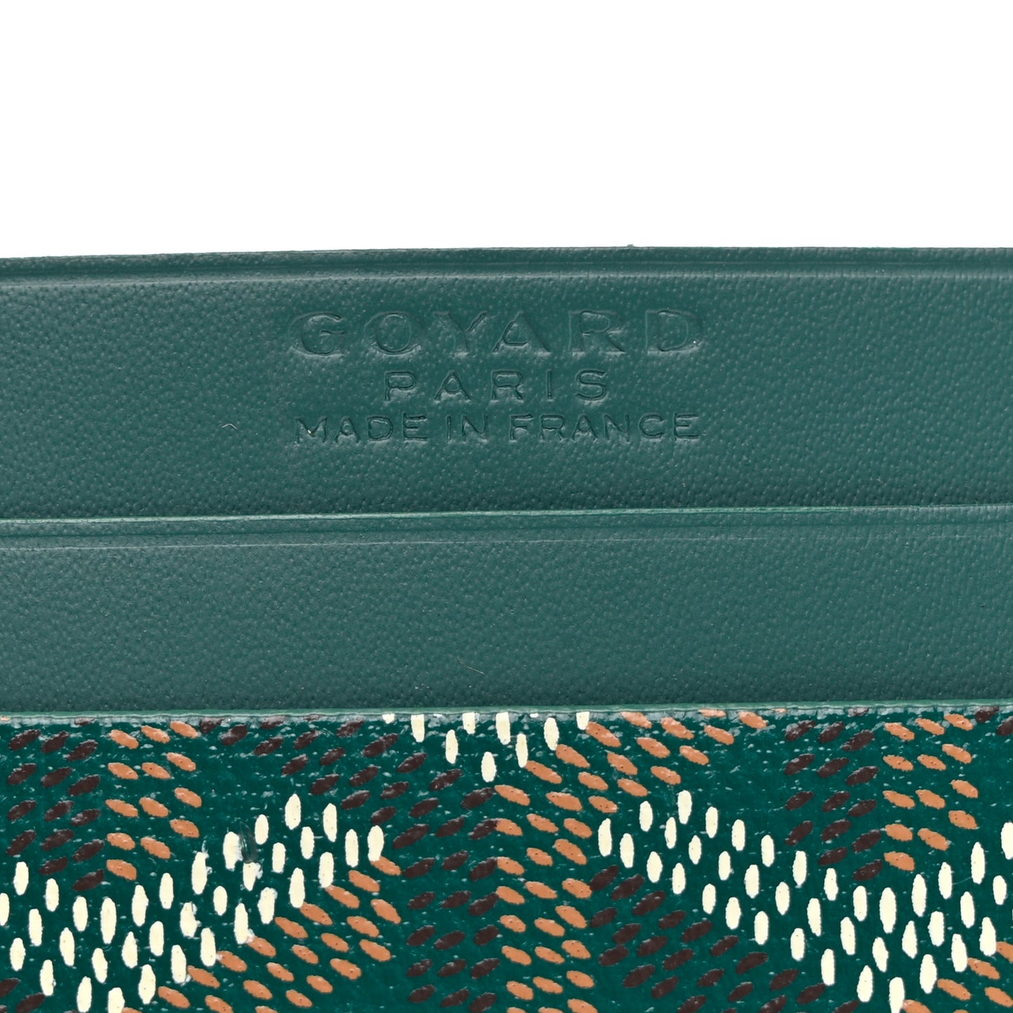 Goyardine Saint Sulpice Card Holder Green