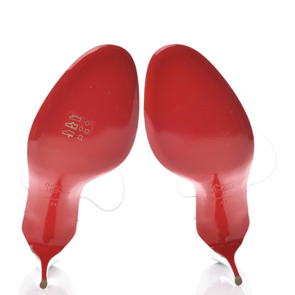 Christian Louboutin Specchio PVC Just Nothing 85 Slide Sandals 41 Silver 5 of 8