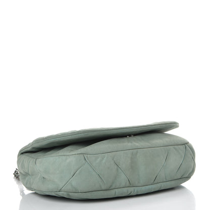 Chanel Iridescent Calfskin Glint Flap Green 4 of 8