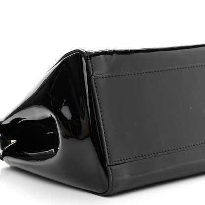 Fendi Vitello Vernice Mou Mini Peekaboo Iconic Satchel Black 8 of 10