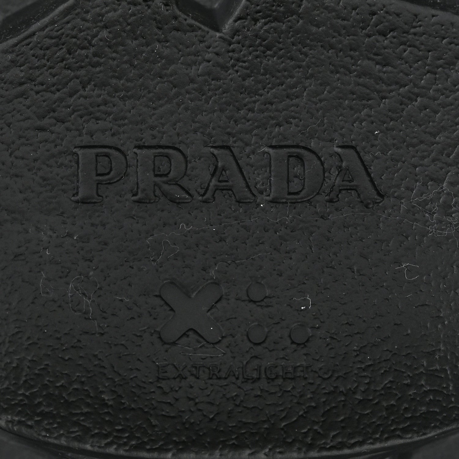 Prada Spazzolato Rois Re-Nylon Metal Triangle Logo Monolith Pouch Pocket 55mm Boots 36 Black 7 of 15