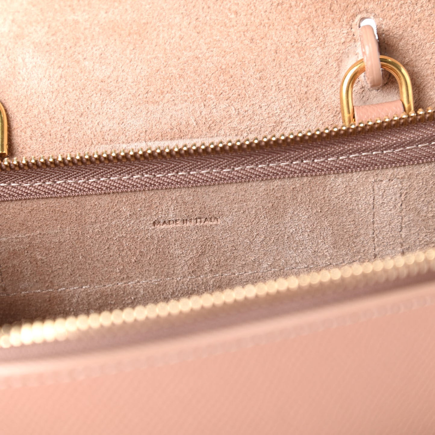 Grained Calfskin Pico Belt Bag Desert Rose