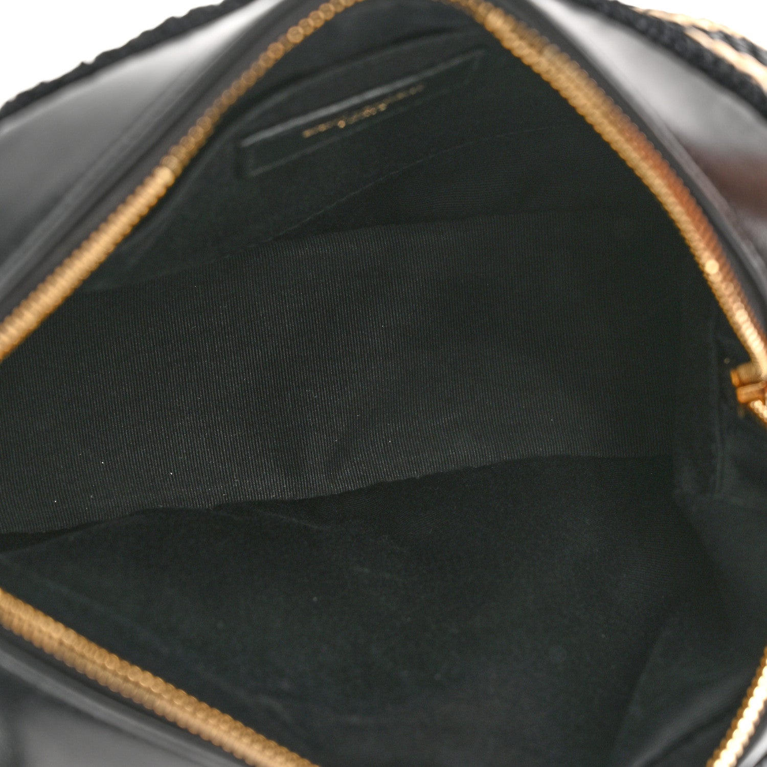 Saint Laurent Raffia Calfskin Monogram Lou Camera Bag Natural Beige Black 5 of 10