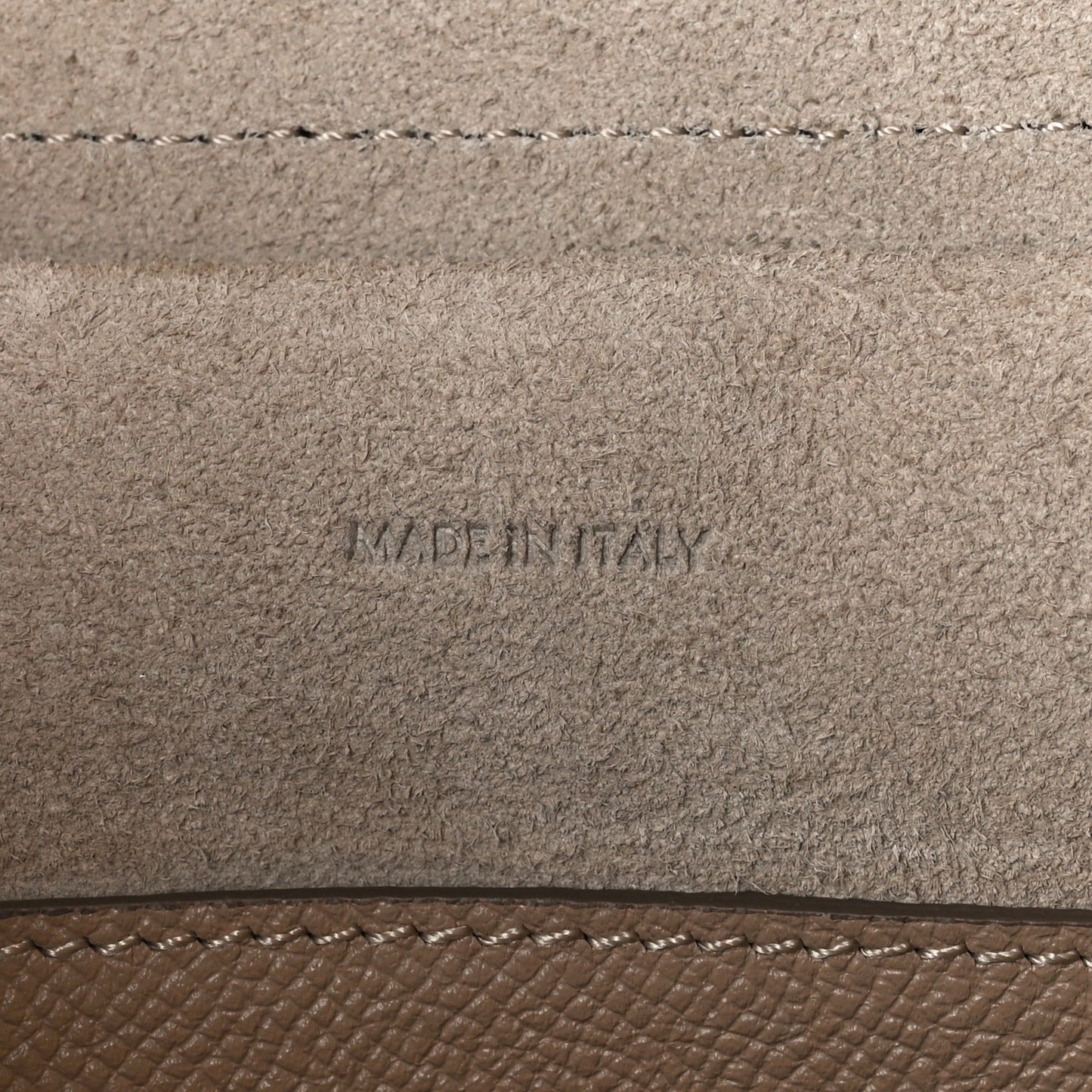 Grained Calfskin Micro Belt Bag Light Taupe