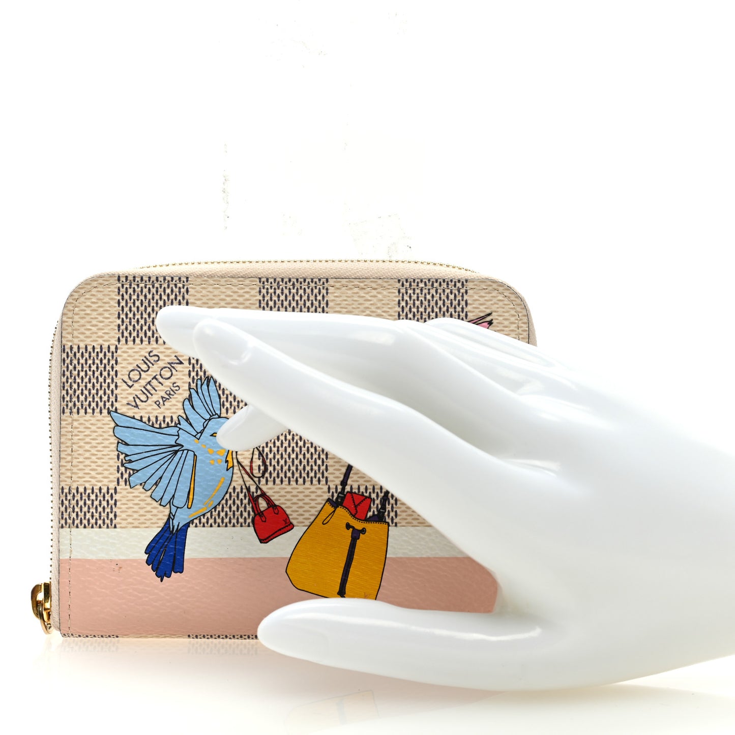 Damier Azur 2018 Christmas Animation Zippy Coin Purse