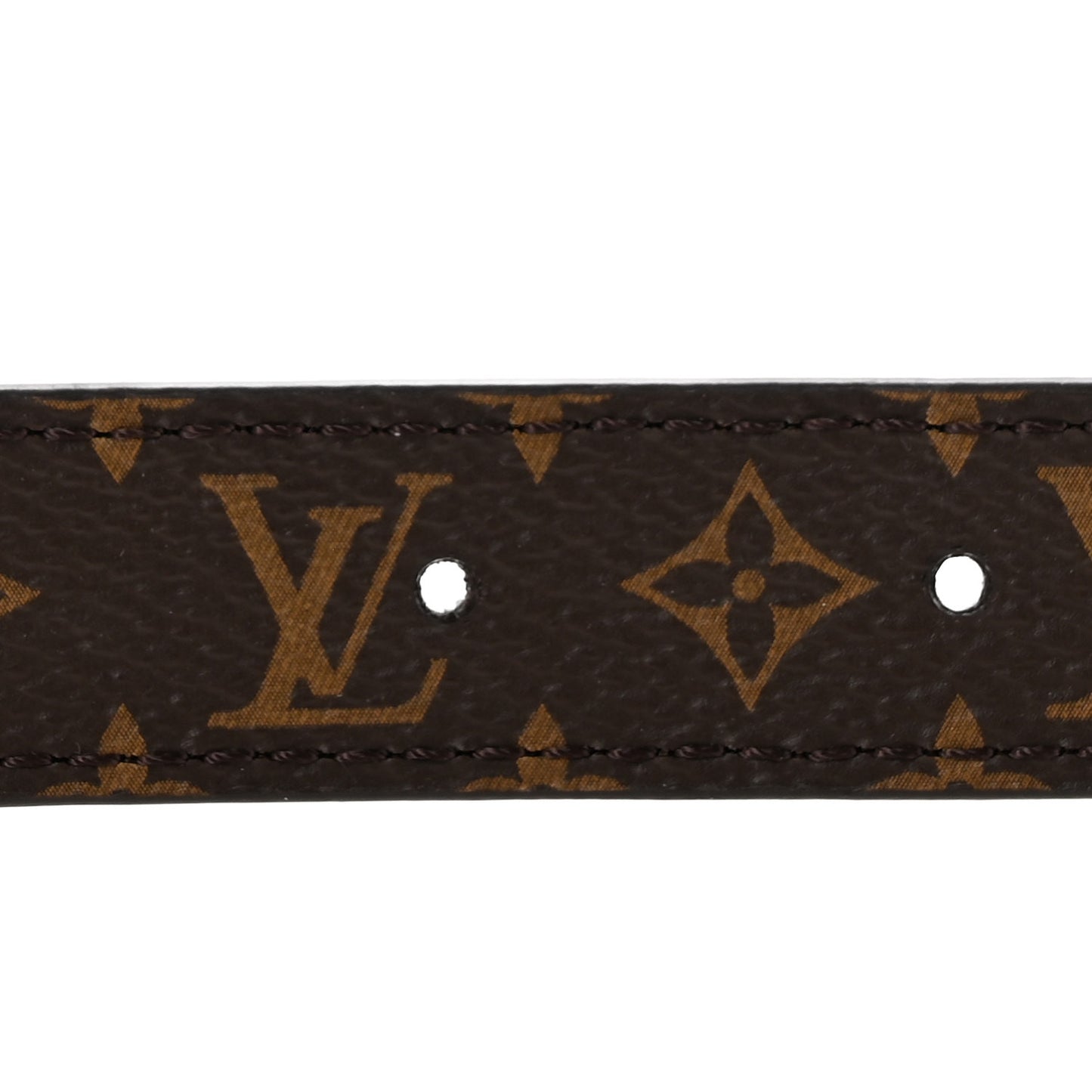 Monogram Calfskin 20mm LV Circle Reversible Belt 85 34 Black