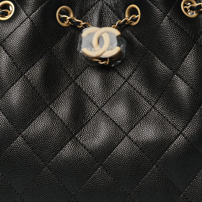 Chanel Caviar Quilted Small Chanel 25 Handbag Black 8 of 10