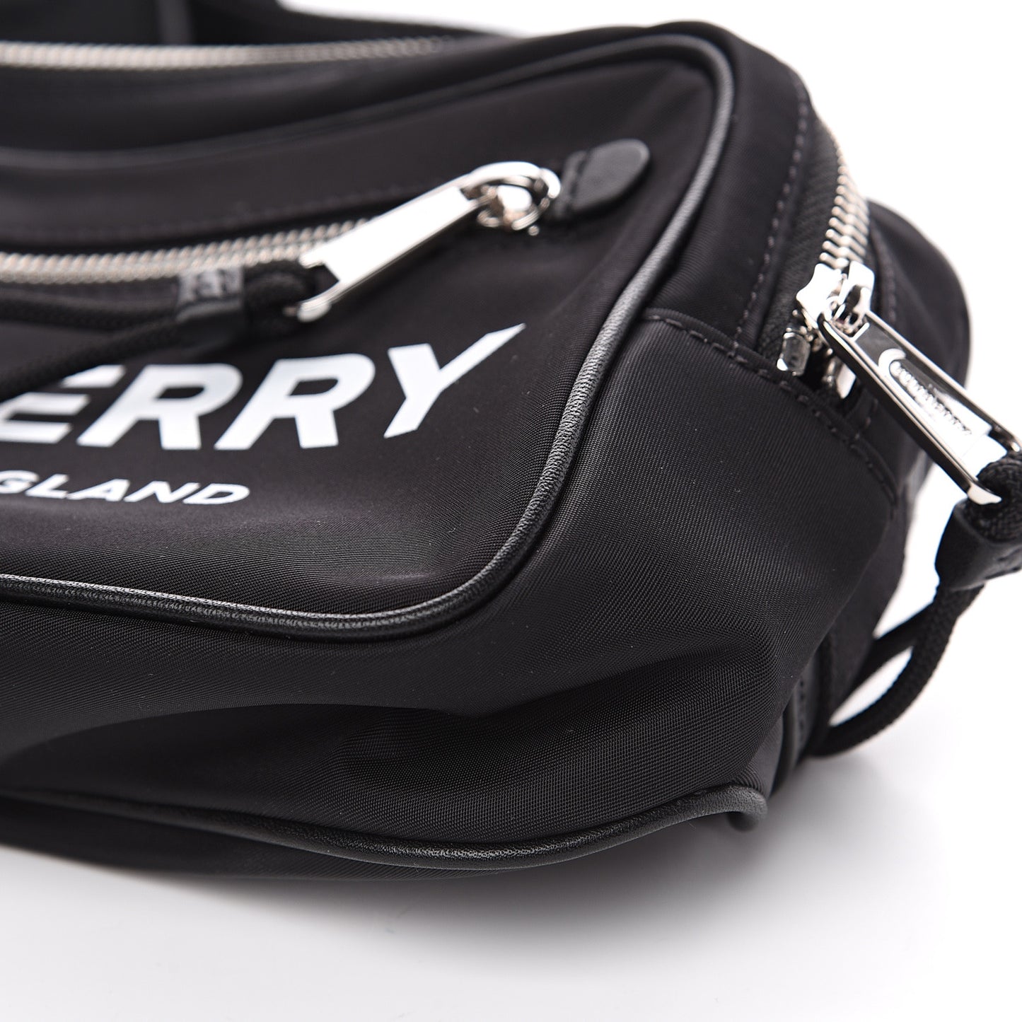 Econyl Logo Print Bum Bag Black
