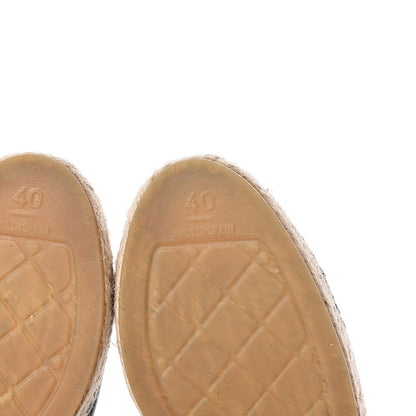 Chanel Lambskin CC Espadrilles 40 Black 6 of 11