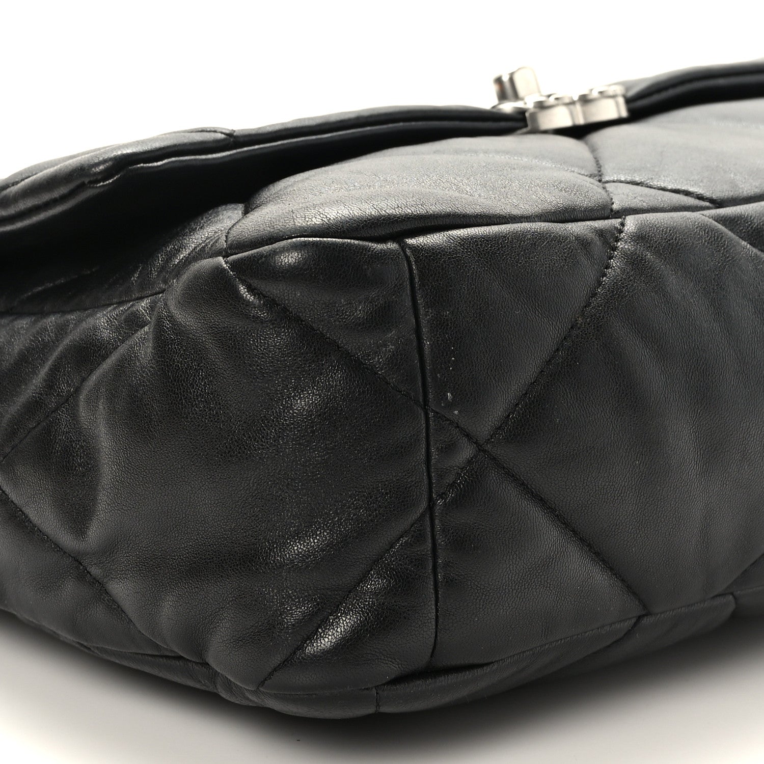 Chanel Lambskin Quilted Large Chanel 19 Flap Black 8 of 10