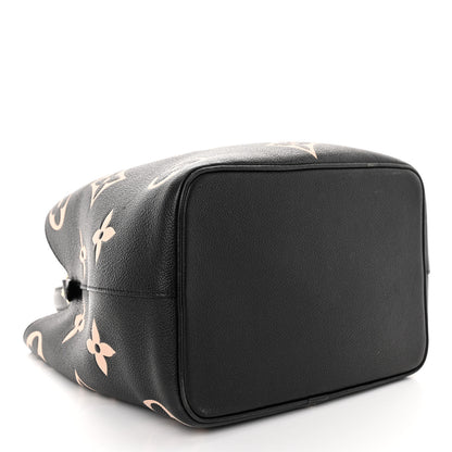 Louis Vuitton Empreinte Monogram Giant Neonoe MM Black Beige 4 of 10