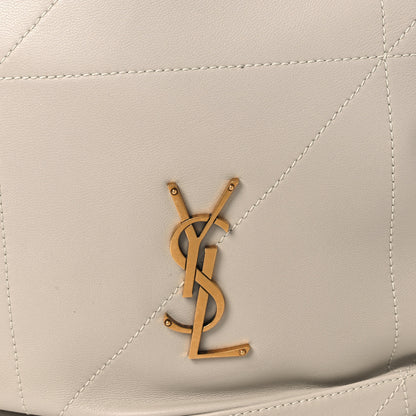 Saint Laurent Lambskin Matelasse Monogram Medium Jamie 4.3 Pochon Blanc Vintage 9 of 11