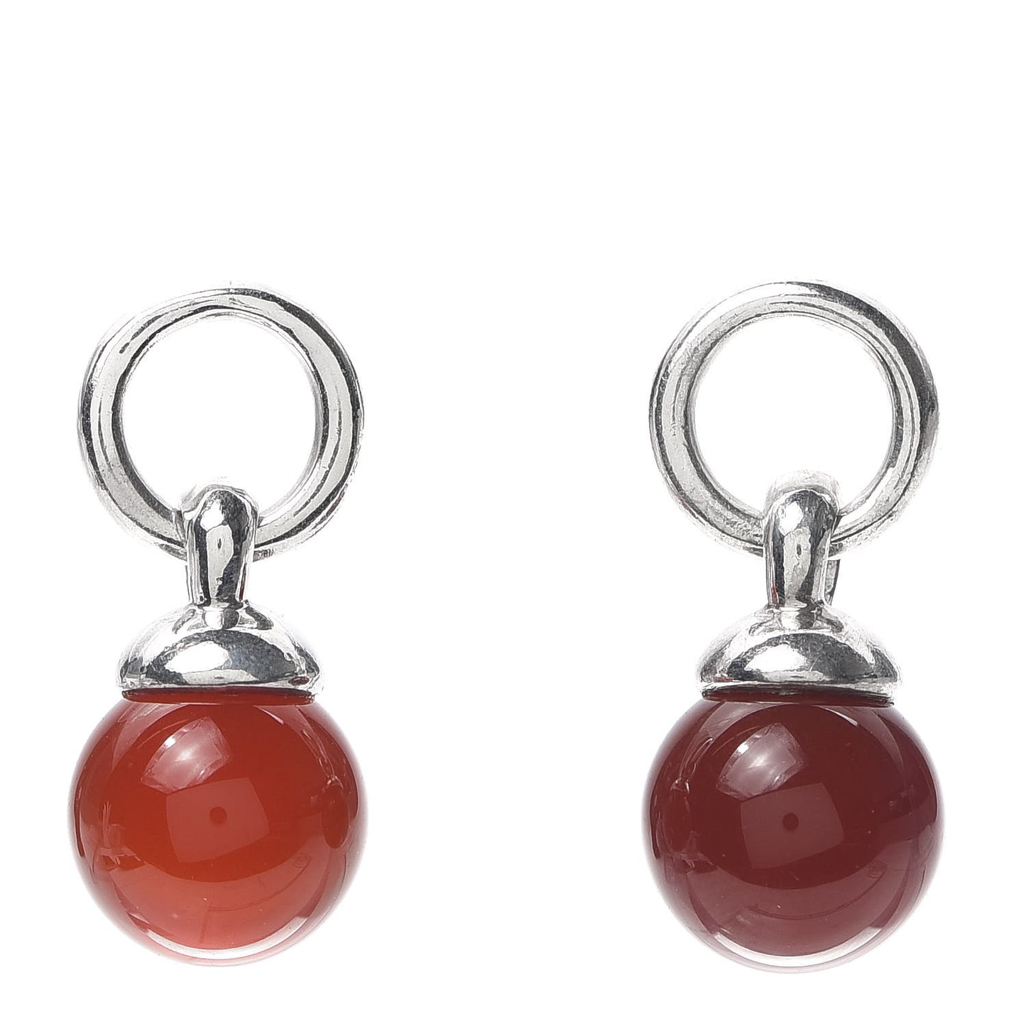 Sterling Silver Carnelian Earring Enhancers