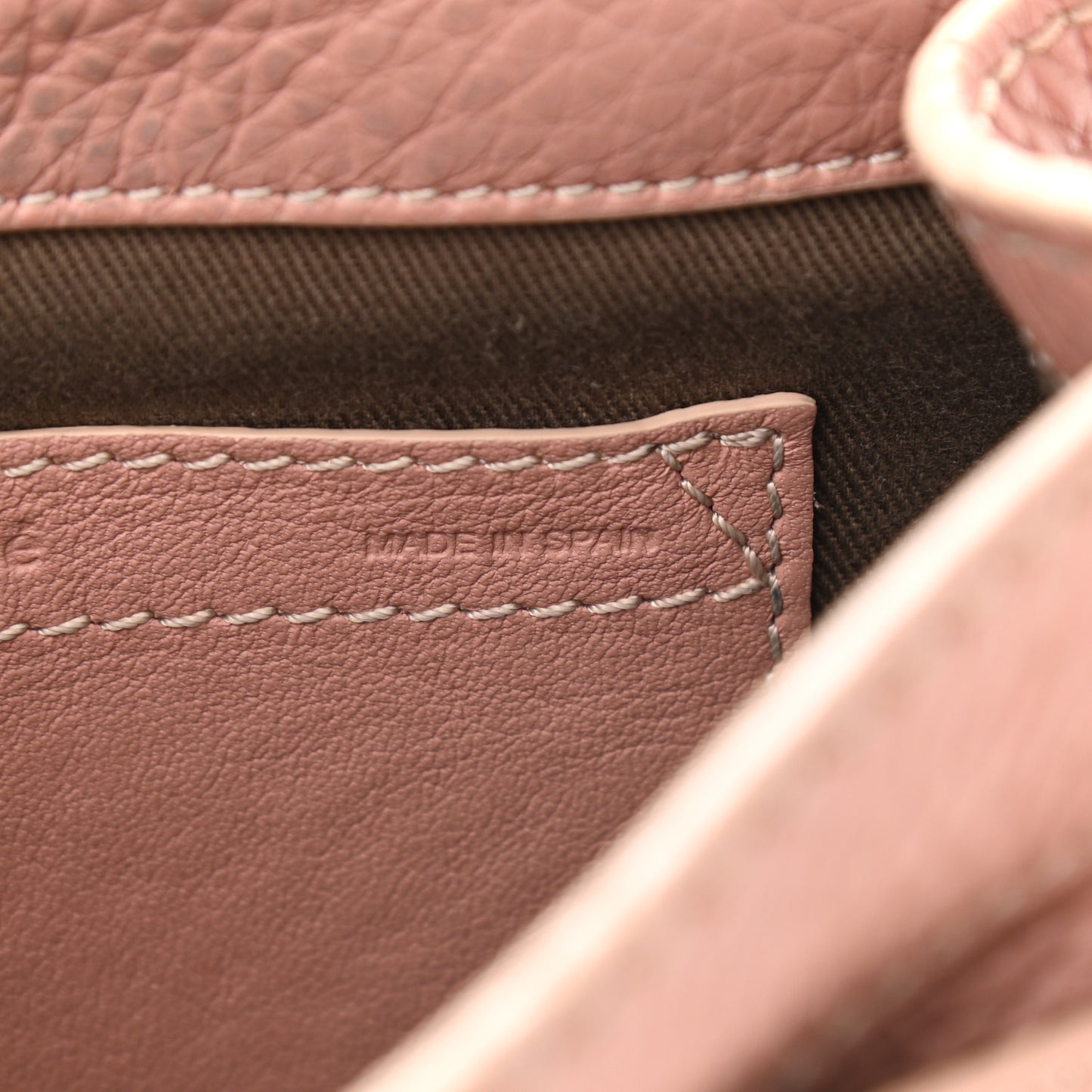 Grained Calfskin Small Marcie Saddle Bag Anemone Pink