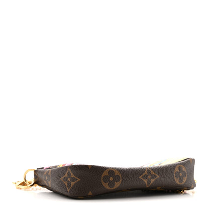 Louis Vuitton Monogram 2021 Christmas Animation Japanese Garden Mini Pochette Accessories Wisteria Pink 4 of 5