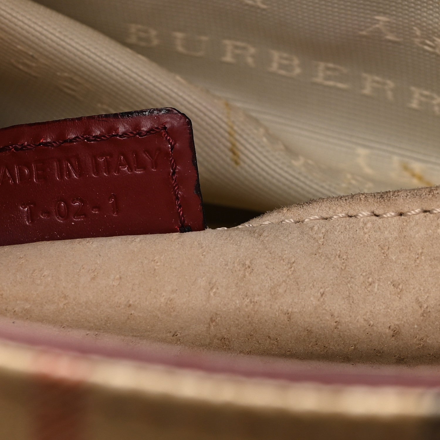 Burberry Haymarket Check Medium Tote Red 7 of 10