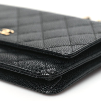 Chanel Caviar Quilted Wallet on Chain WOC Black 11 of 11