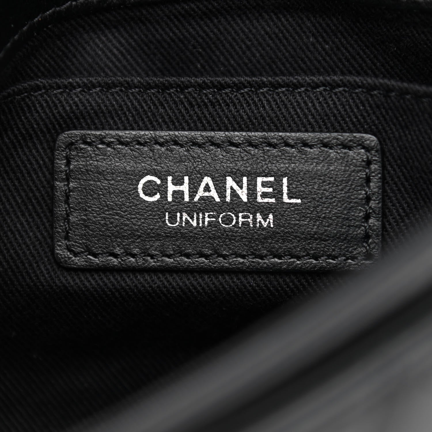 Chanel Calfskin Quilted CC Uniform Flap Belt Bag Black 6 of 11