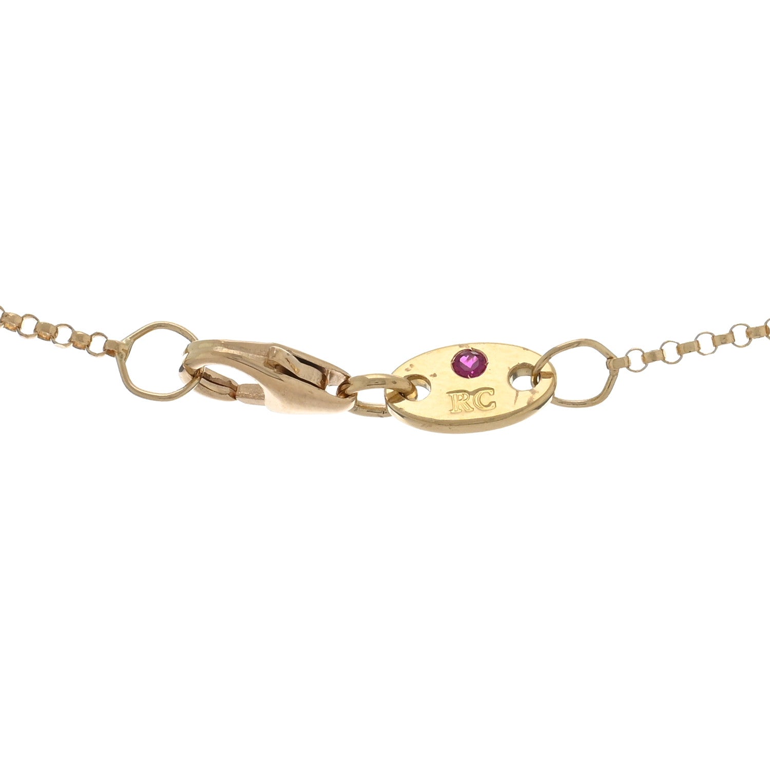 Roberto Coin 18K Yellow Gold Diamond Medium Venetian Princess Flower Pendant Necklace 4 of 4
