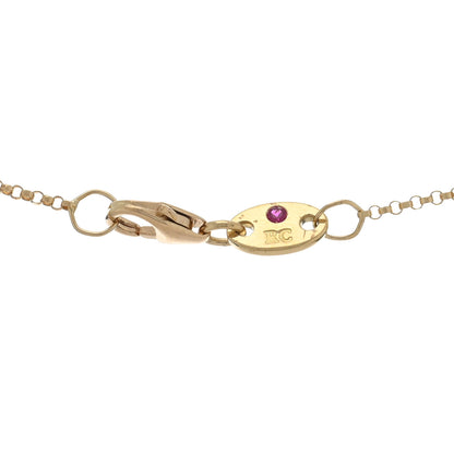 Roberto Coin 18K Yellow Gold Diamond Medium Venetian Princess Flower Pendant Necklace 4 of 4
